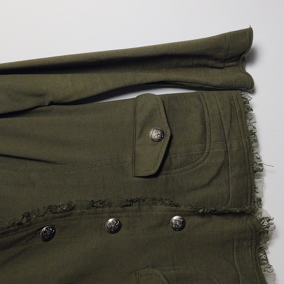 NICK & MO Exclusive Collection Army Green Utility Jacket Womens Size Small - Picture 2 of 16